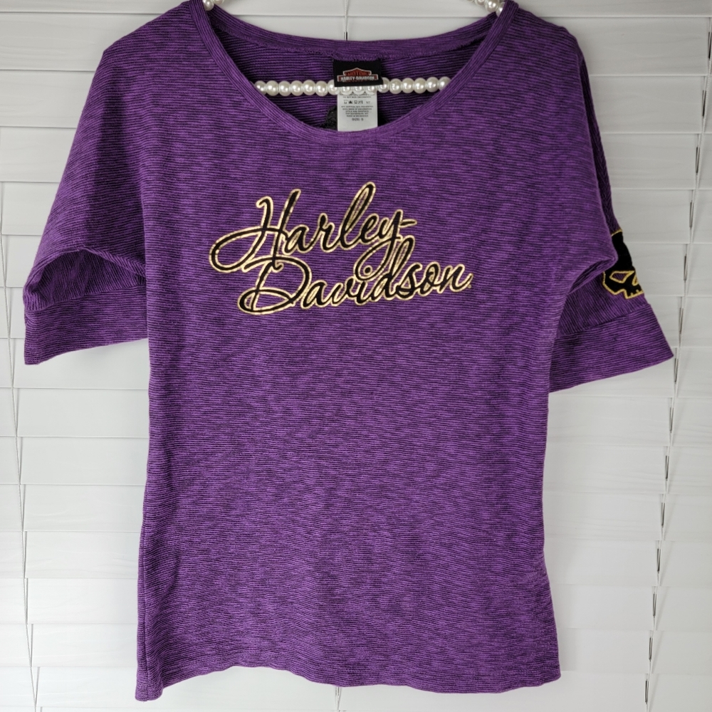 HARLEY DAVIDSON Purple Top with Florida USA on Back